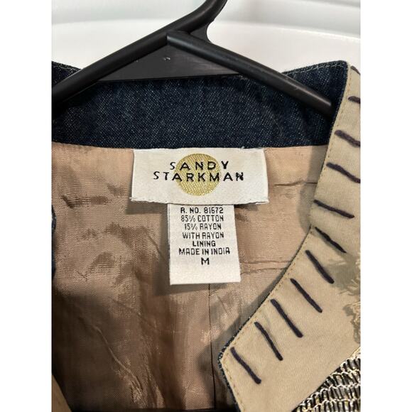 Sandy Starkman Fabric Artist Womens M Jacket‎ Lined - Picture 2 of 3